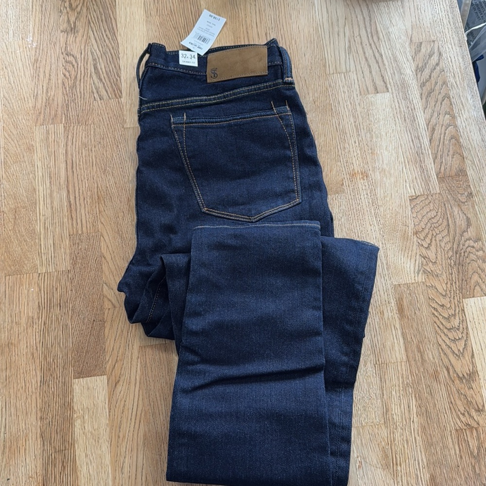 New with tags, Todd Snyder Skinny Fit Stretch Jean in Indigo in men’s 32/34